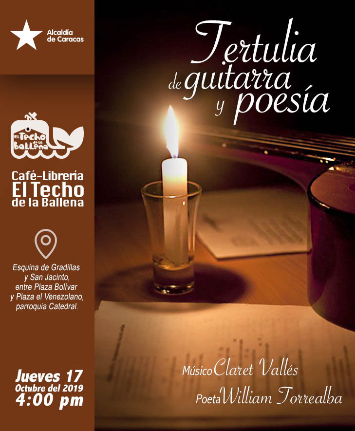 Afiche Tertulia Guitarra y Poesía. 17.10.19